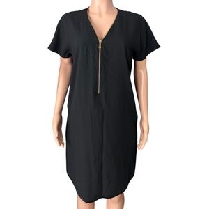 GEORGES RECH PARIS Women’s Black Zip-Front Dress